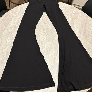 Aerie Black Extra Flare Leggings